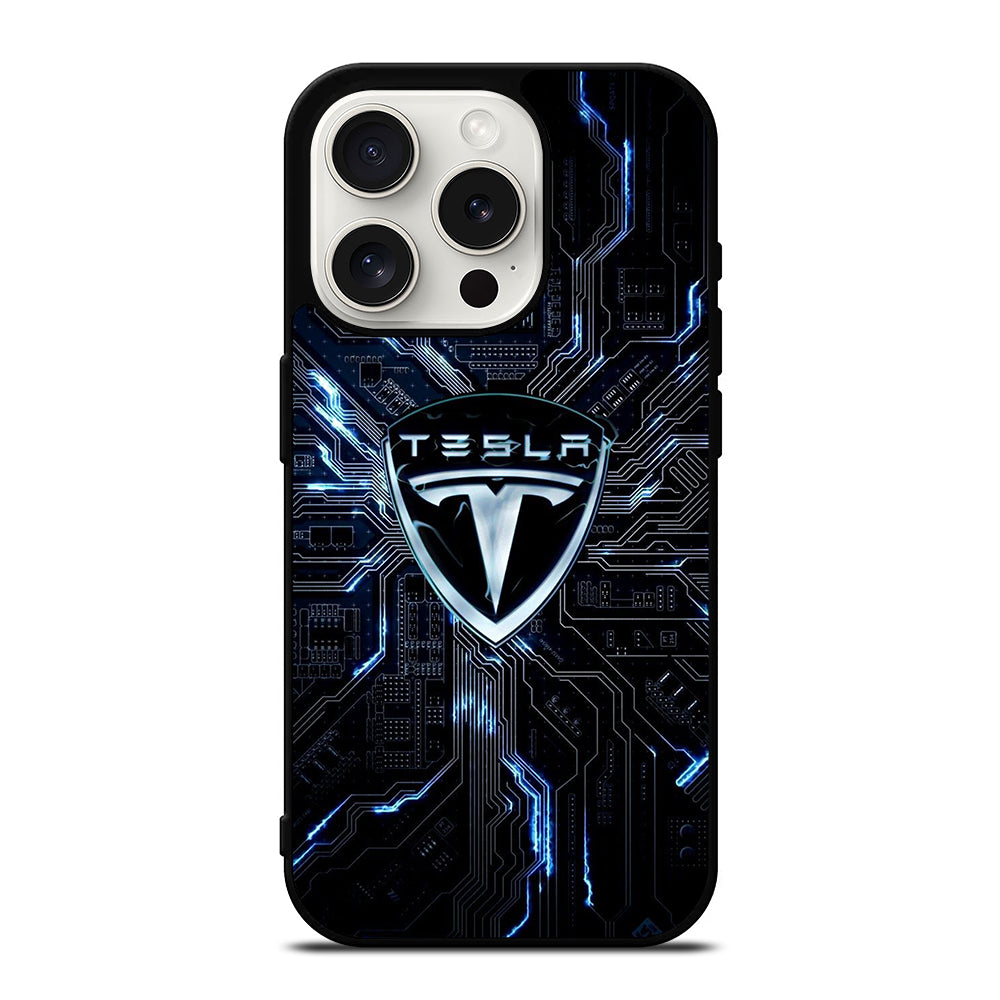 TESLA LOGO 2 iPhone 15 Pro Case Cover