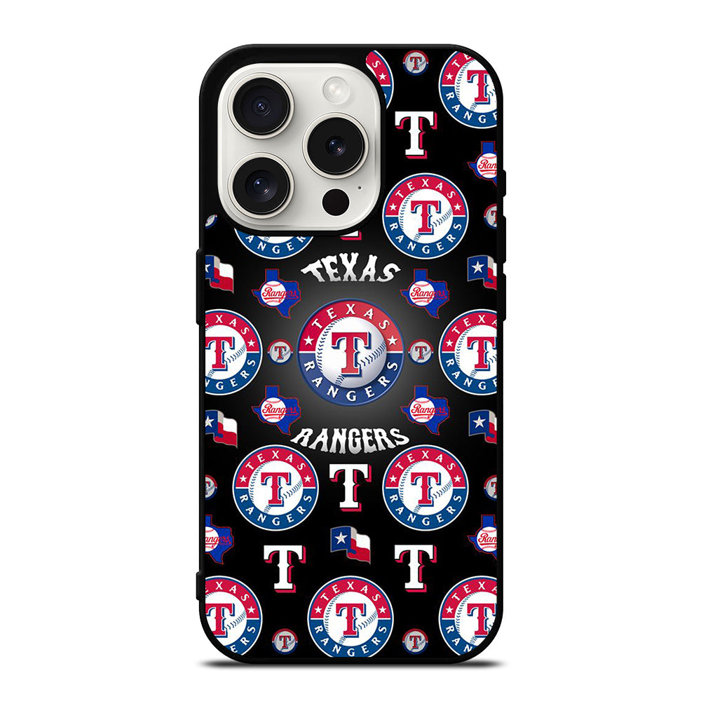 TEXAS RANGERS PATTERN LOGO iPhone 15 Pro Case Cover