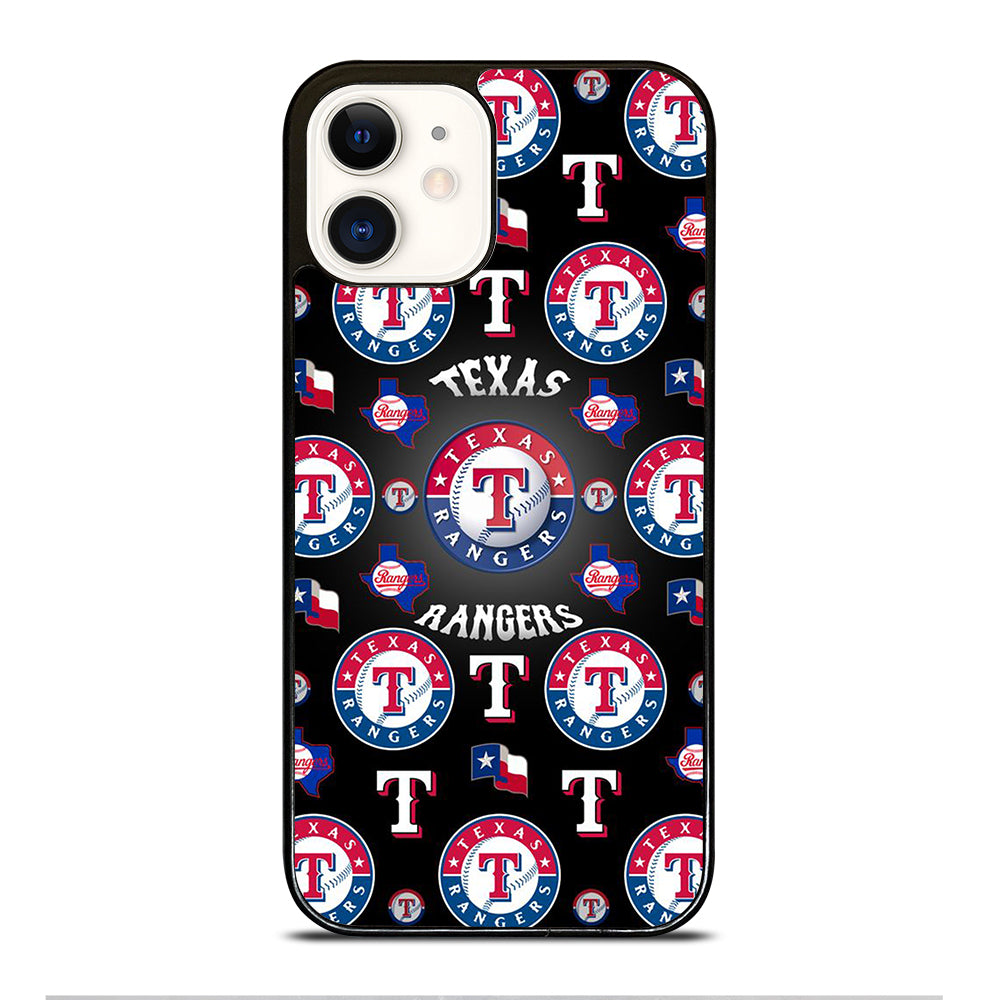 TEXAS RANGERS PATTERN LOGO iPhone 12 Case Cover