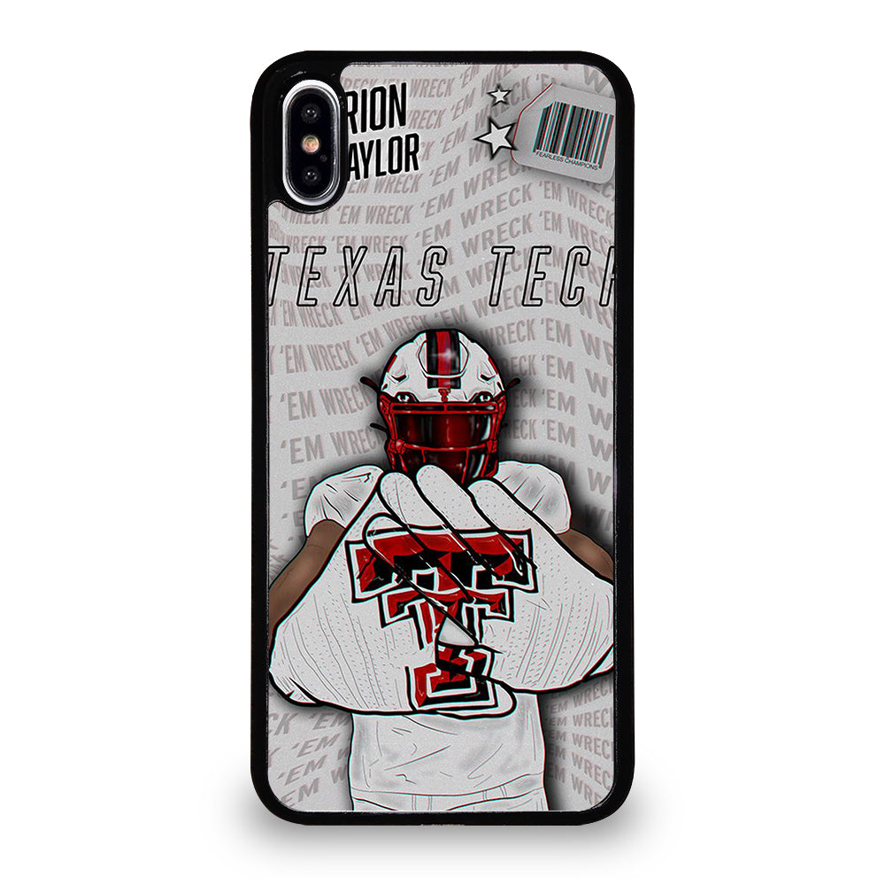 TEXAS TECH FOOTBALL NFL iPhone XS Max Case Cover
