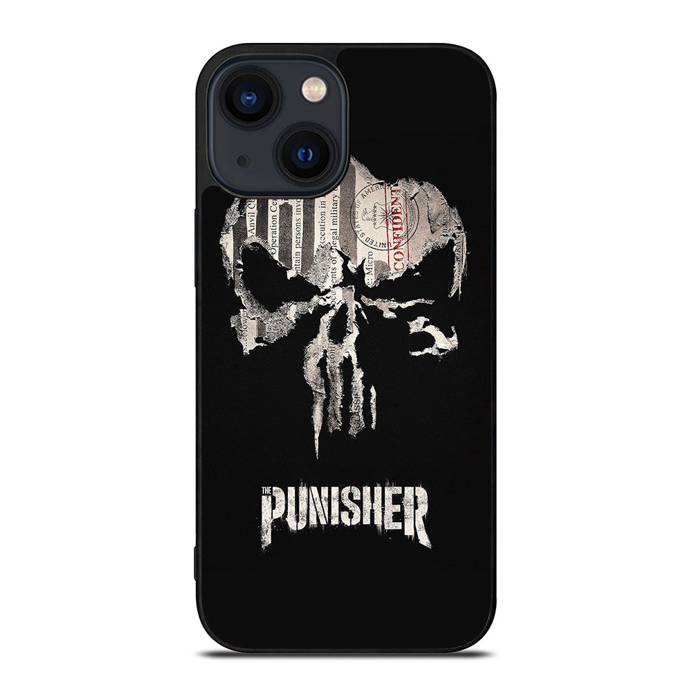 THE PUNISHER MARVEL BLACK LOGO iPhone 14 Plus Case Cover