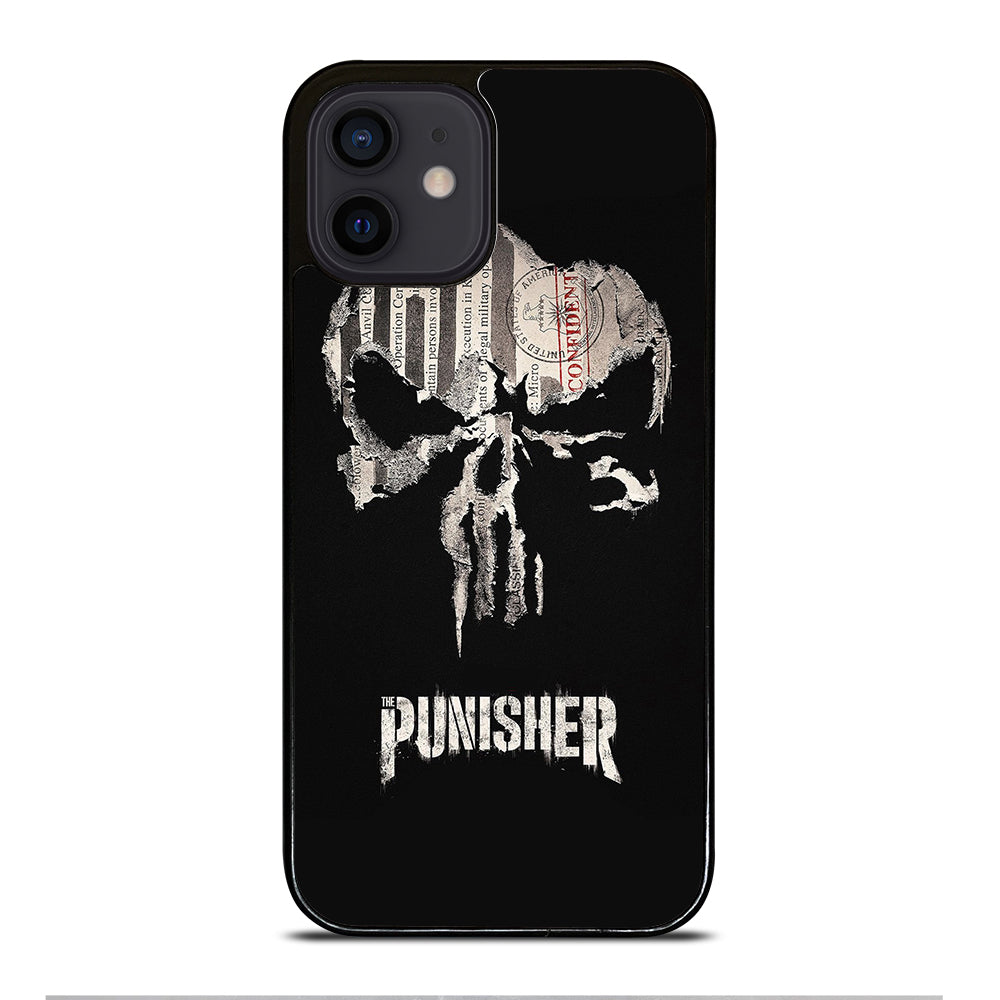 THE PUNISHER MARVEL BLACK LOGO iPhone 12 Mini Case Cover