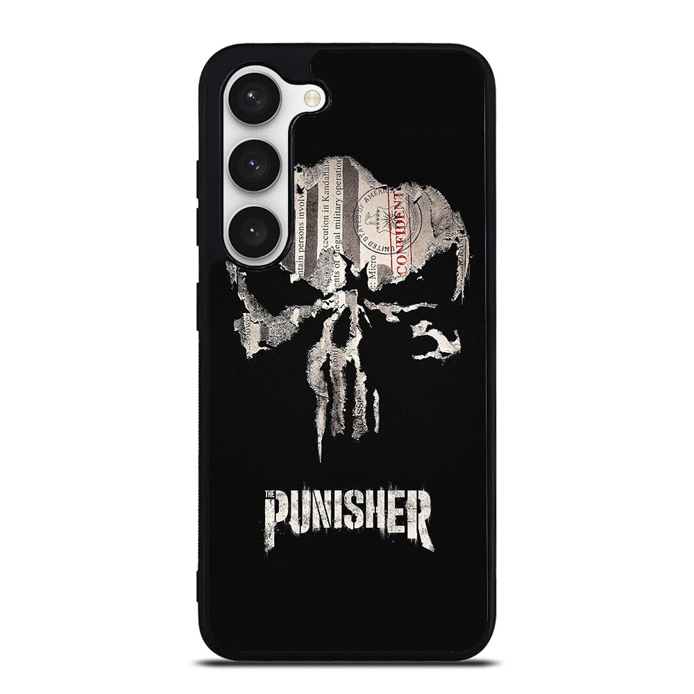 THE PUNISHER MARVEL BLACK LOGO Samsung Galaxy S23 Case Cover
