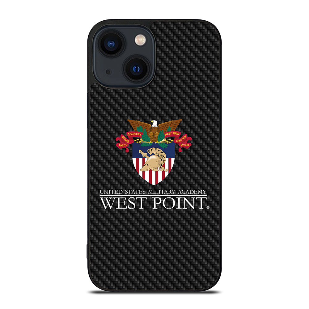 THE UNITED STATES MILITARY ACADEMY CARBON LOGO iPhone 14 Plus Case Cover