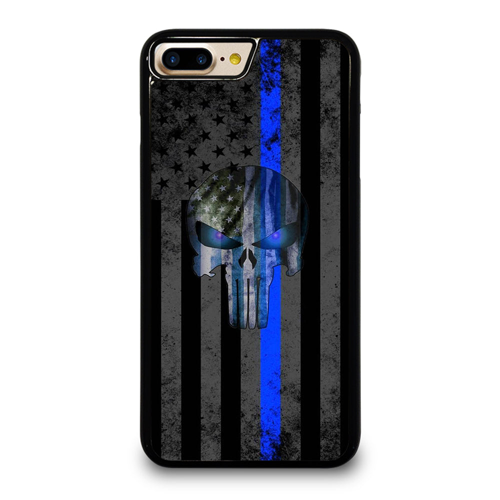 THIN BLUE LINE PUNISHER AMERICAN STRIPE LOGO iPhone 7 / 8 Plus Case Cover