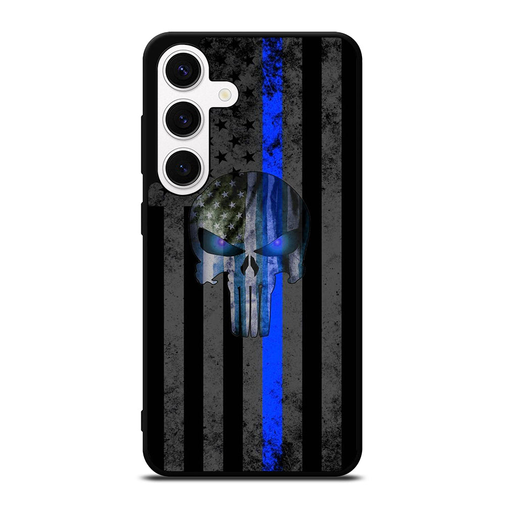 THIN BLUE LINE PUNISHER AMERICAN STRIPE LOGO Samsung Galaxy S24 Case Cover