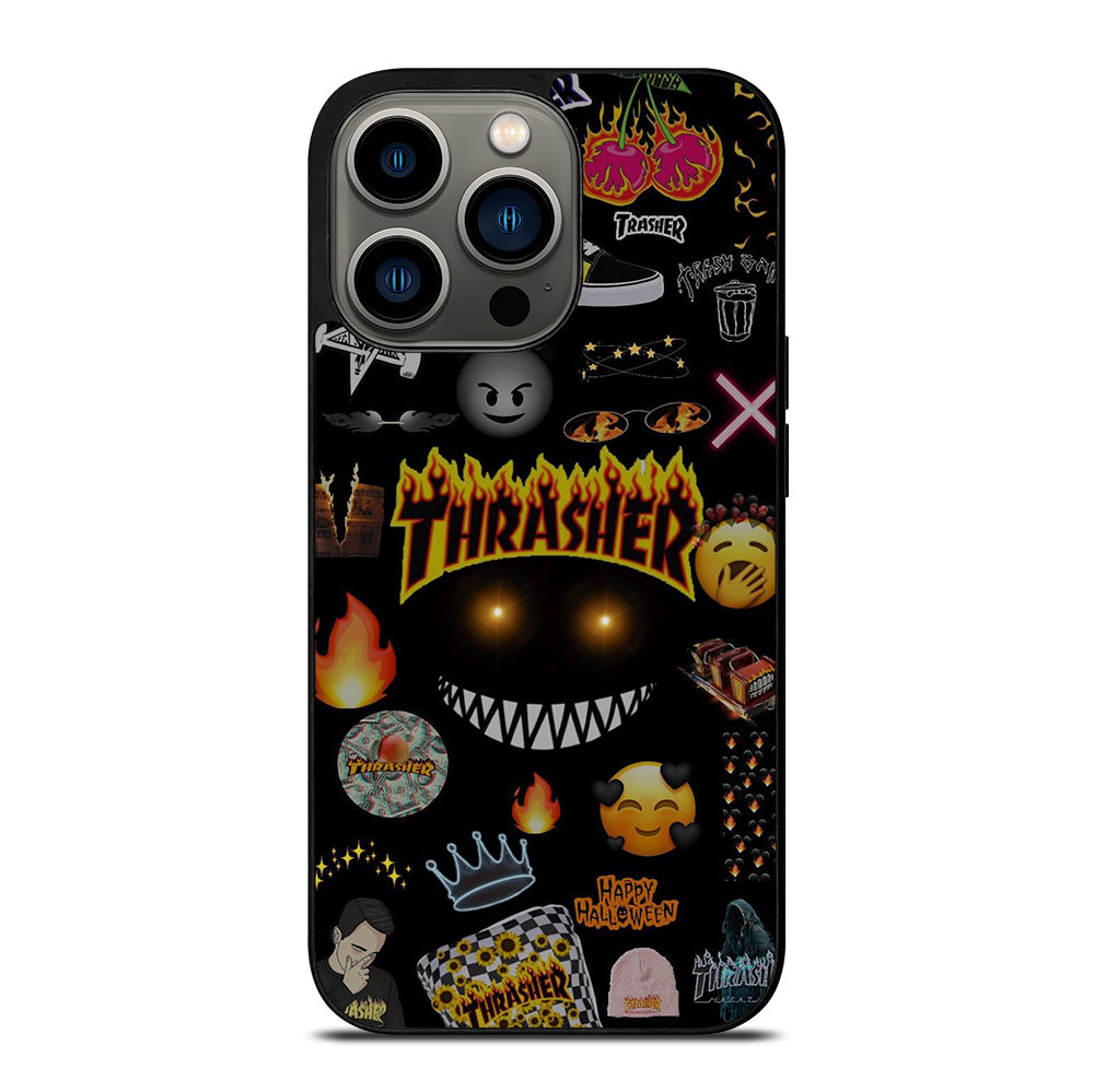 THRASER SKATEBOARD PATTERN iPhone 13 Pro Case Cover