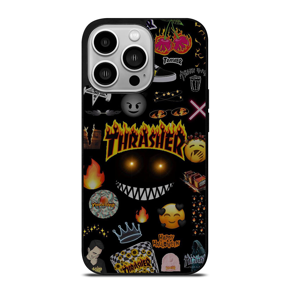 THRASER SKATEBOARD PATTERN iPhone 14 Pro Case Cover