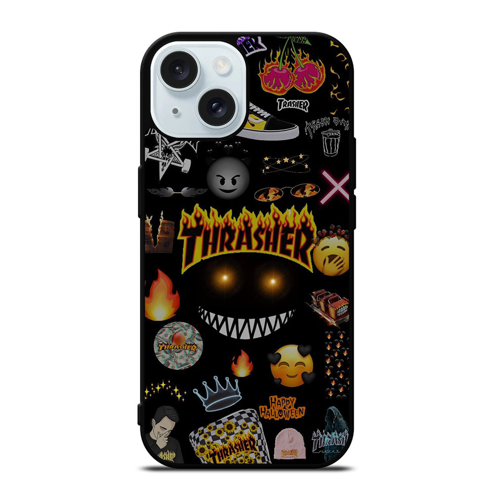 THRASER SKATEBOARD PATTERN iPhone 15 Case Cover