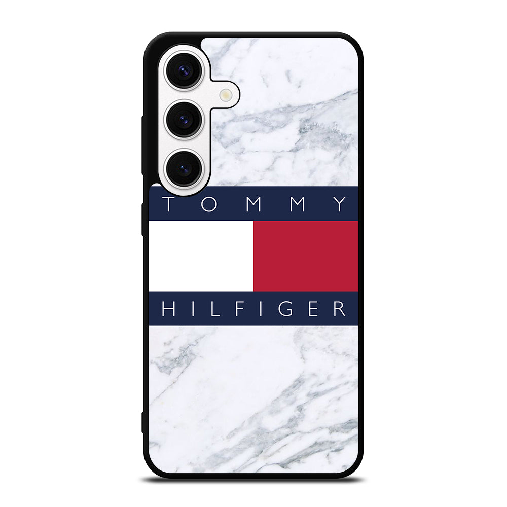 TOMMY HILFIGER WHITE MARBLE Samsung Galaxy S24 Case Cover