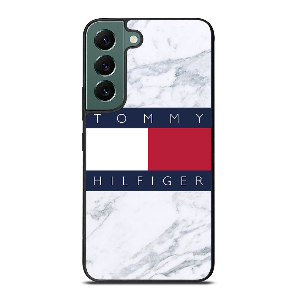TOMMY HILFIGER WHITE MARBLE Samsung Galaxy S22 Case Cover