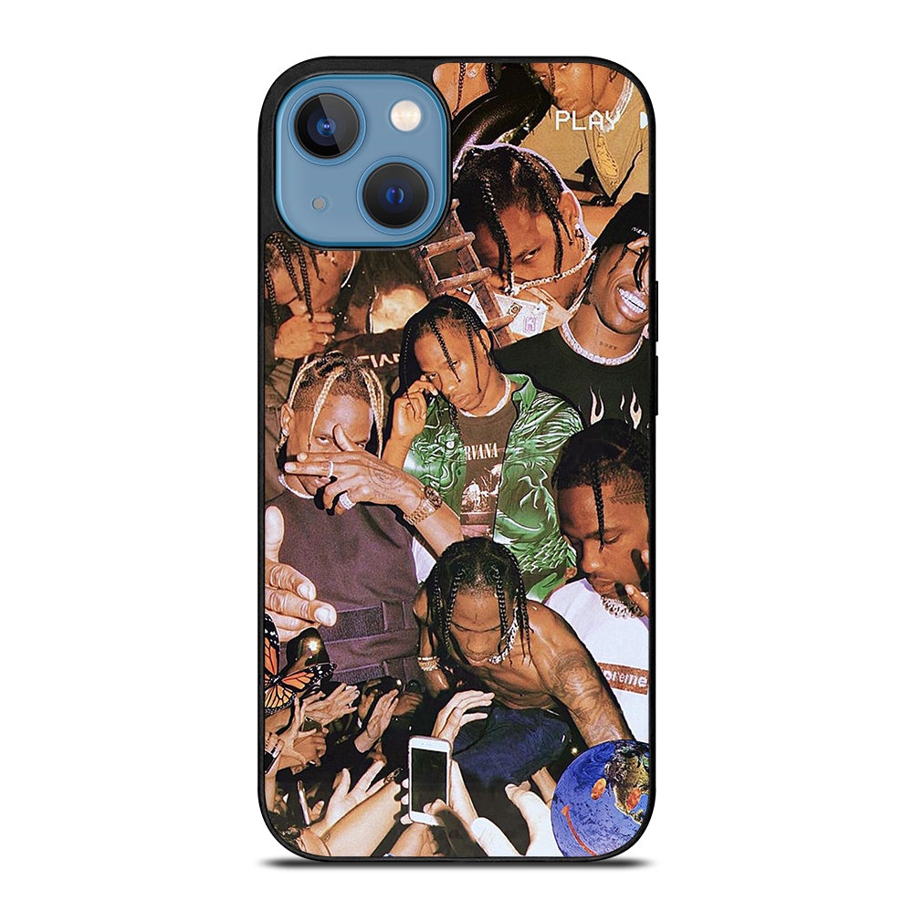 TRAVIS SCOTT AMERICAN RAPPER COLLAGE iPhone 13 Case Cover