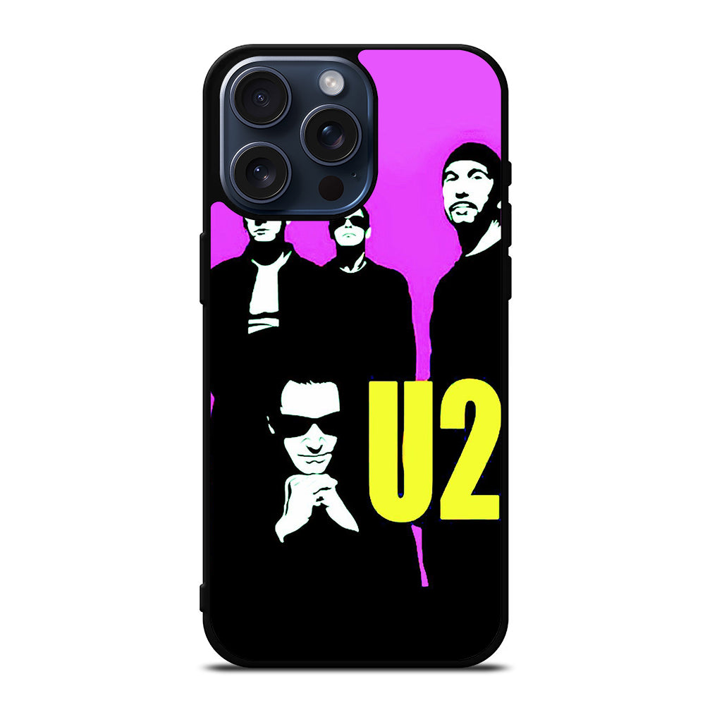 U2 BAND POSTER iPhone 15 Pro Max Case Cover