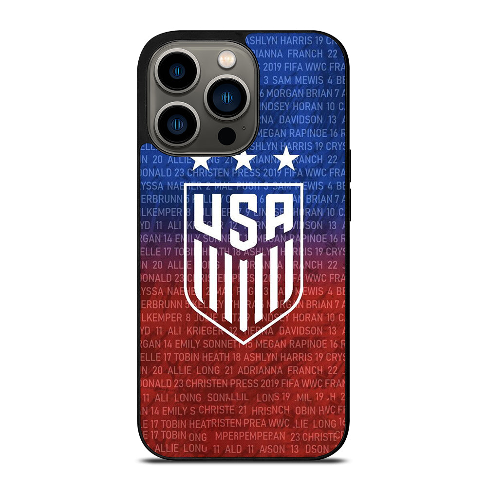 USA SOCCER TEAM SYMBOL 3 iPhone 13 Pro Case Cover