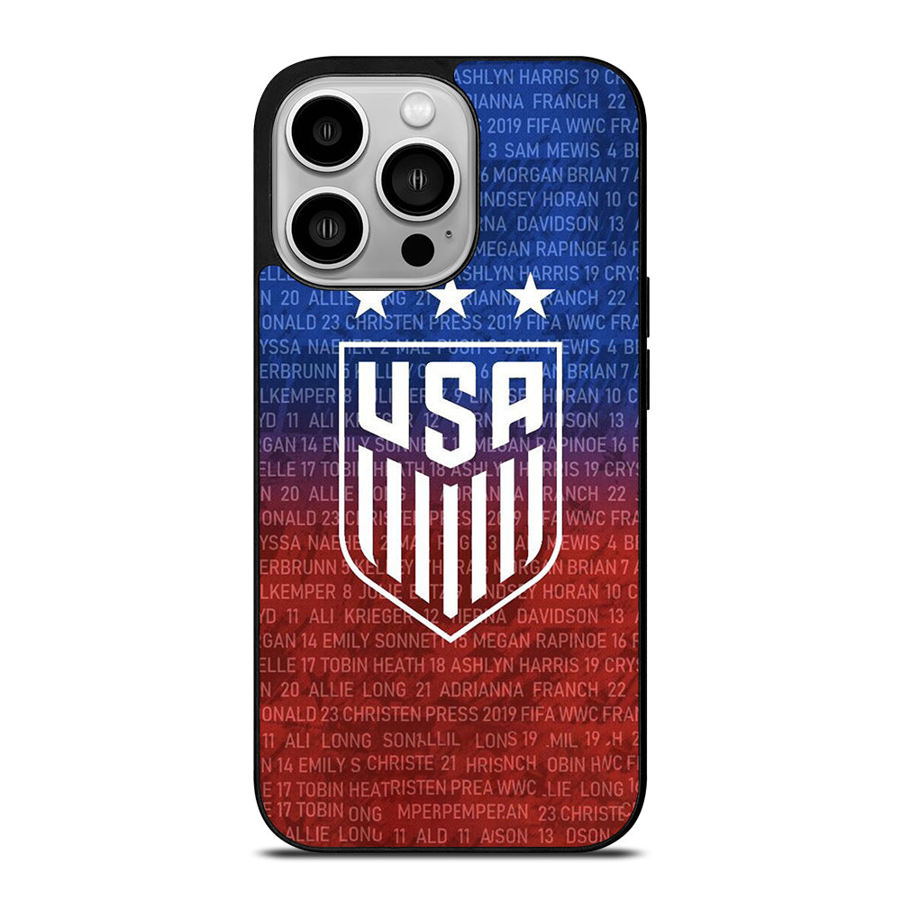 USA SOCCER TEAM SYMBOL 3 iPhone 14 Pro Case Cover