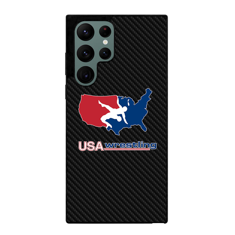 USA WRESTLING CARBON LOGO Samsung Galaxy S22 Ultra Case Cover
