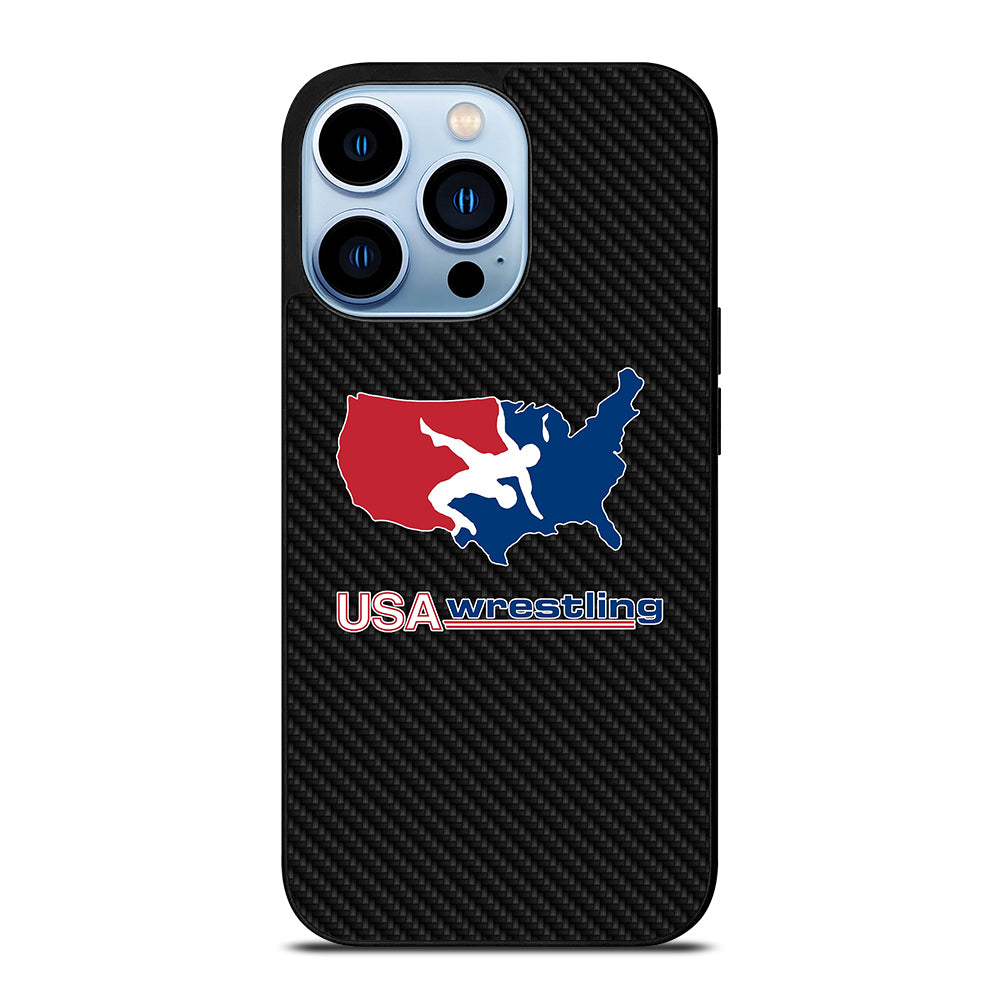 USA WRESTLING CARBON LOGO iPhone 13 Pro Max Case Cover