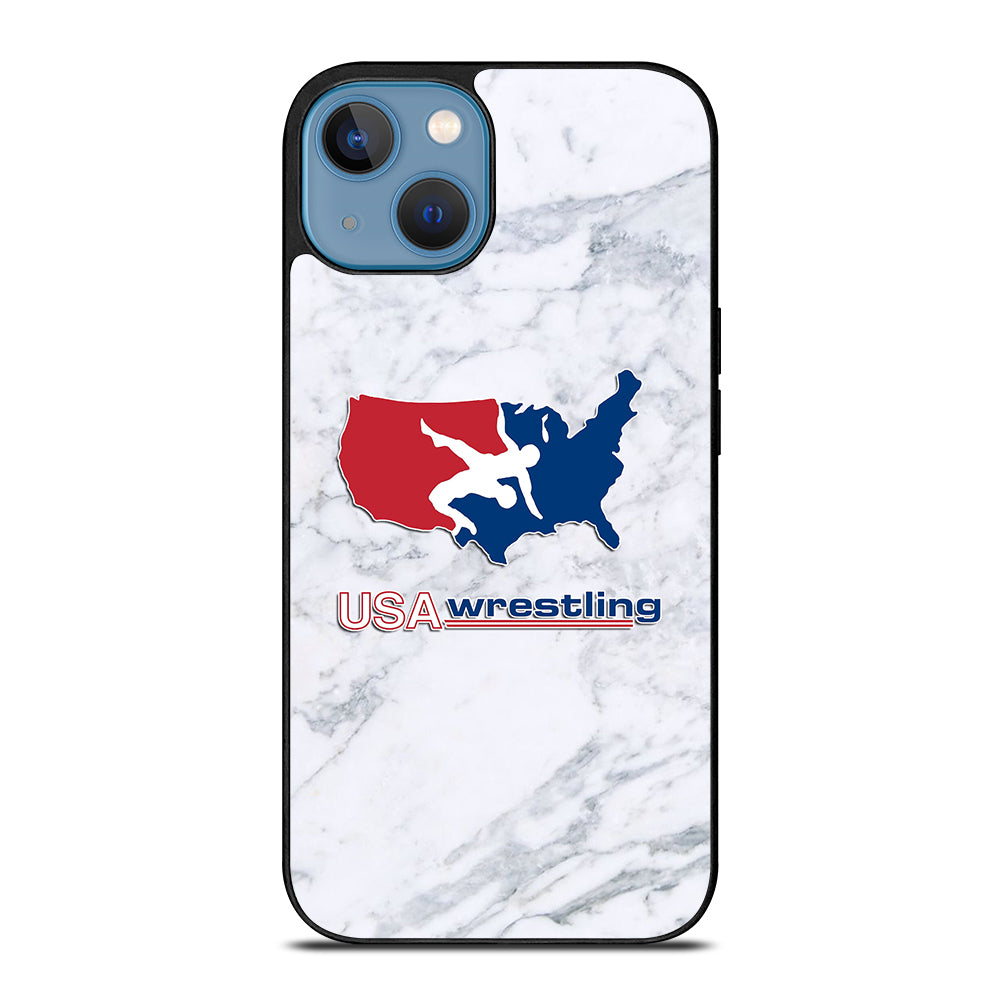 USA WRESTLING MARBLE iPhone 13 Case Cover