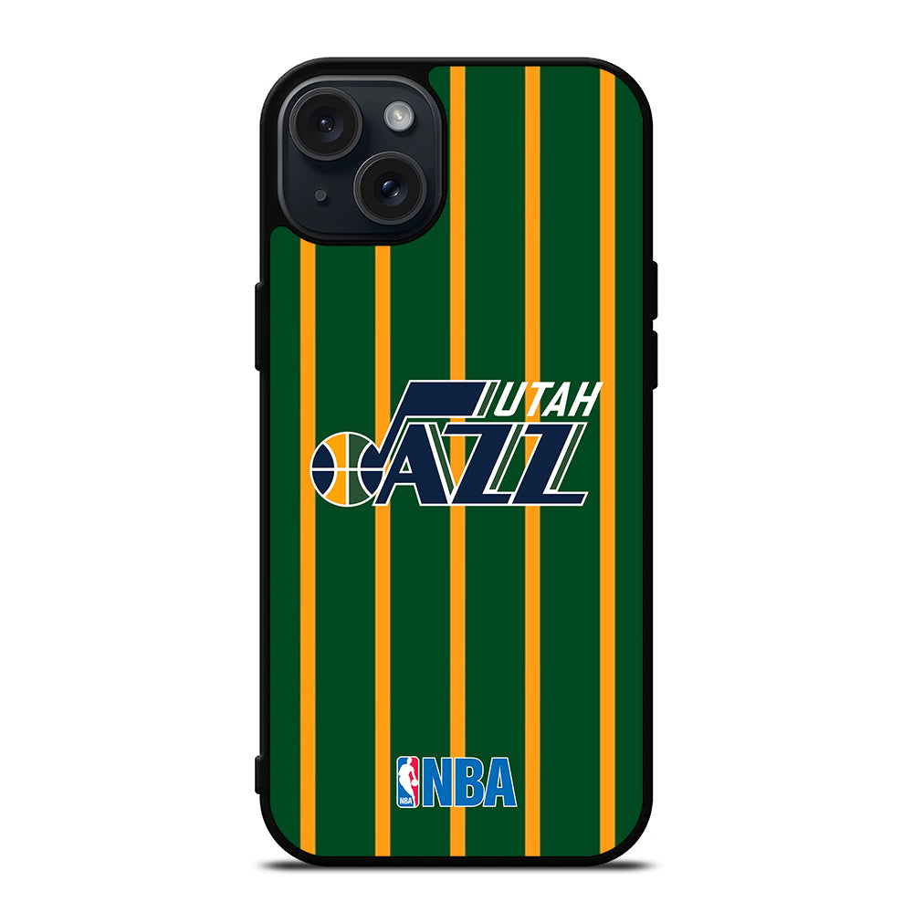 UTAH JAZZ STRIPE LOGO iPhone 15 Plus Case Cover