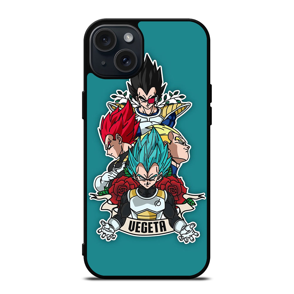 VEGETA ALL SSJ DRAGON BALL SUPER iPhone 15 Plus Case Cover