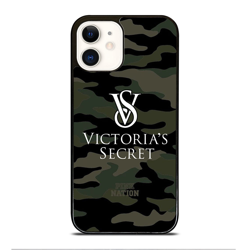 VICTORIA'S SECRET CAMO LOGO 2 iPhone 12 Case Cover