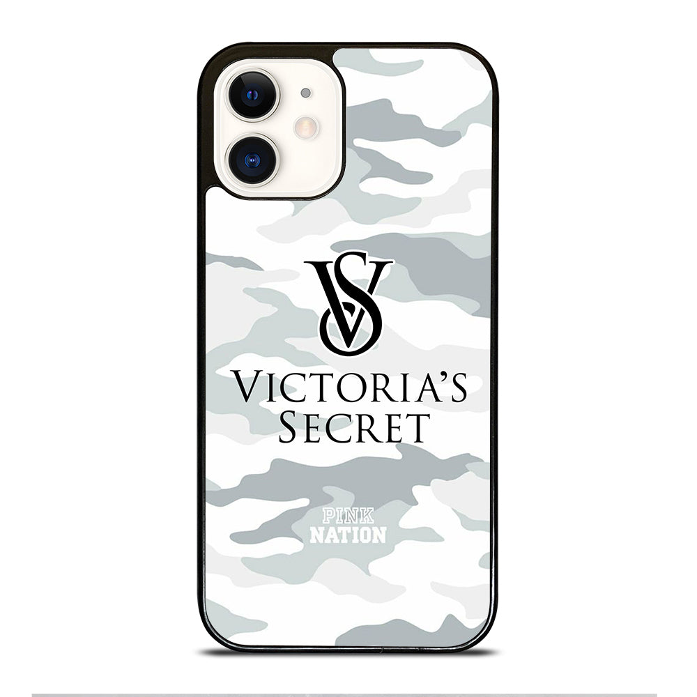 VICTORIA'S SECRET CAMO LOGO iPhone 12 Case Cover