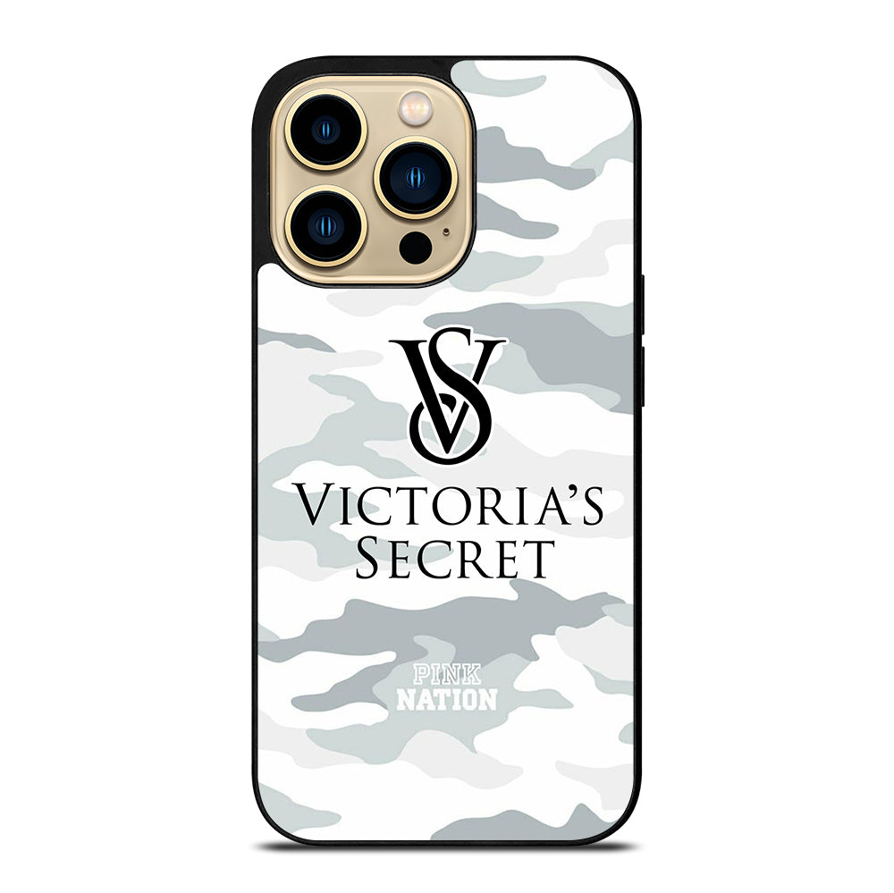 VICTORIA'S SECRET CAMO LOGO iPhone 14 Pro Max Case Cover
