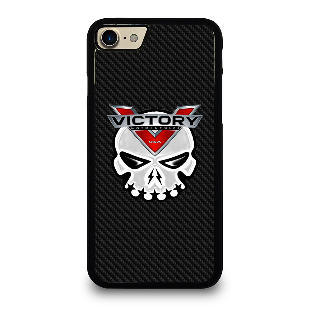 VICTORY MOTOR SKULL LOGO CARBON iPhone 7 / 8 Case Cover