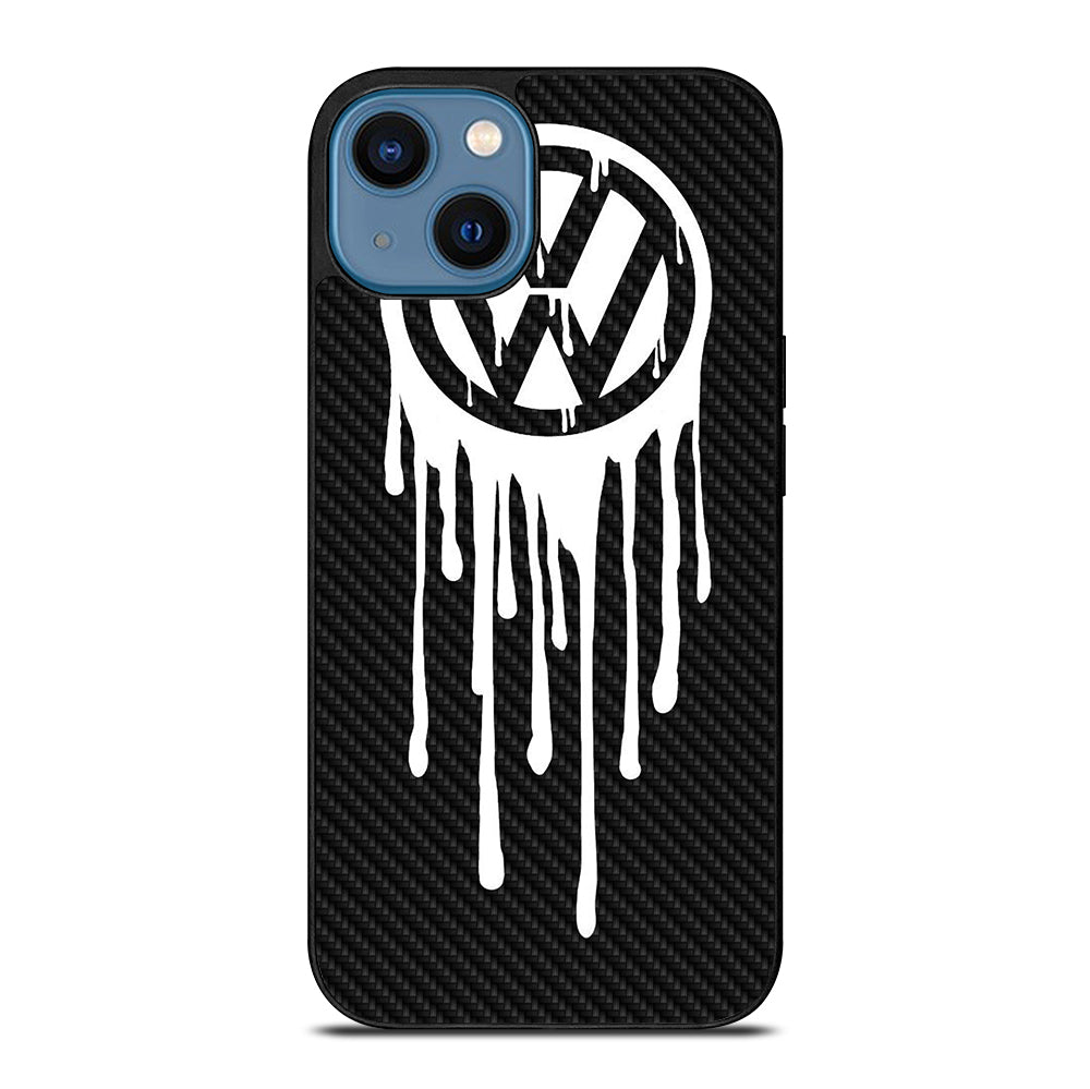 VOLKSWAGEN VW LOGO CARBON iPhone 14 Case Cover