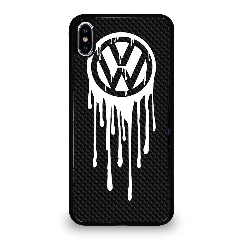 VOLKSWAGEN VW LOGO CARBON iPhone XS Max Case Cover
