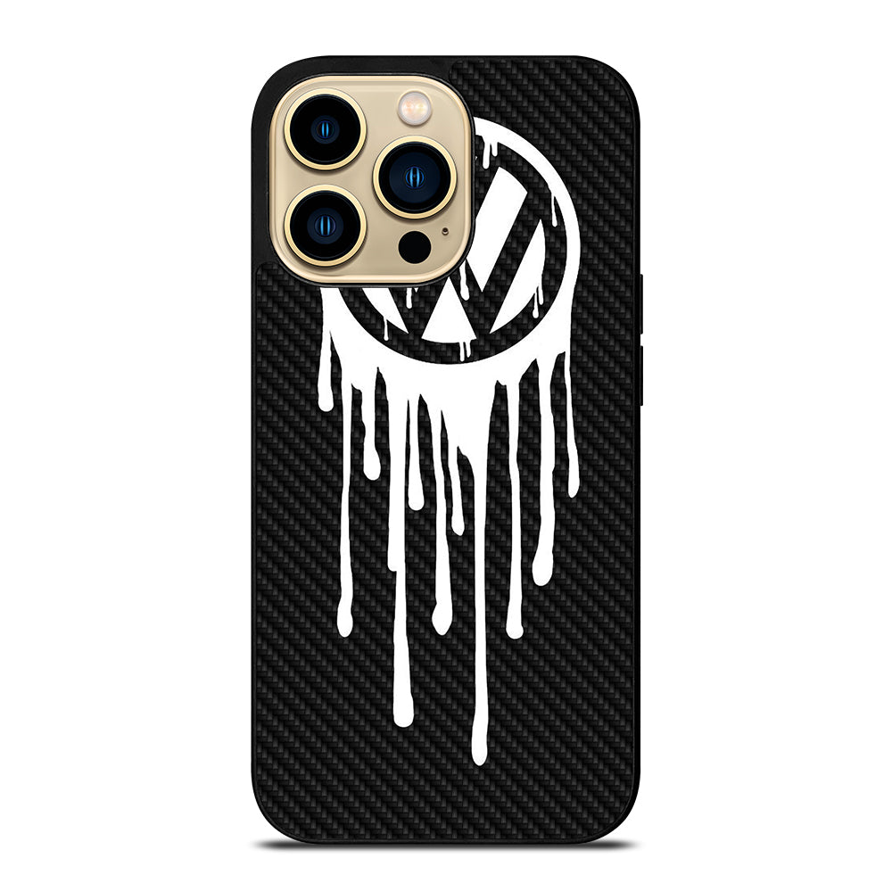 VOLKSWAGEN VW LOGO CARBON iPhone 14 Pro Max Case Cover