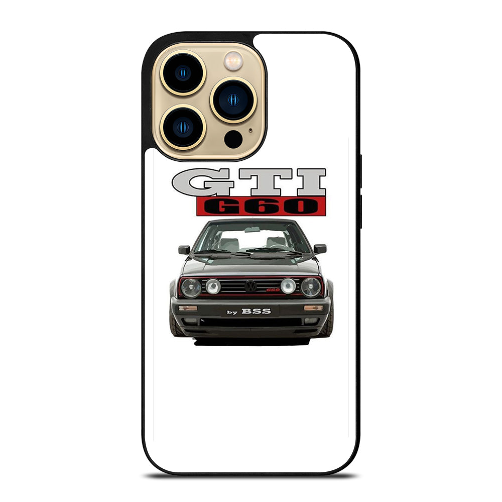 VW VOLKSWAGEN GTI CAR BLACK iPhone 14 Pro Max Case Cover