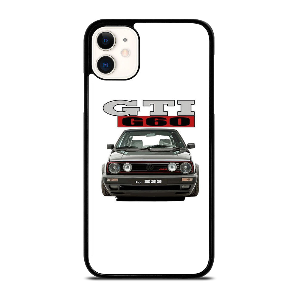 VW VOLKSWAGEN GTI CAR BLACK iPhone 11 Case Cover