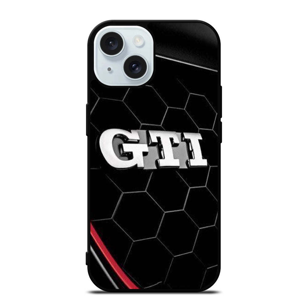 VW VOLKSWAGEN GTI EMBLEM CAR iPhone 15 Case Cover