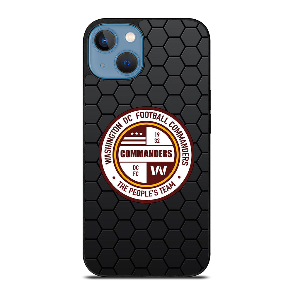 WASHINGTON COMMANDERS HEXAGON iPhone 13 Case Cover
