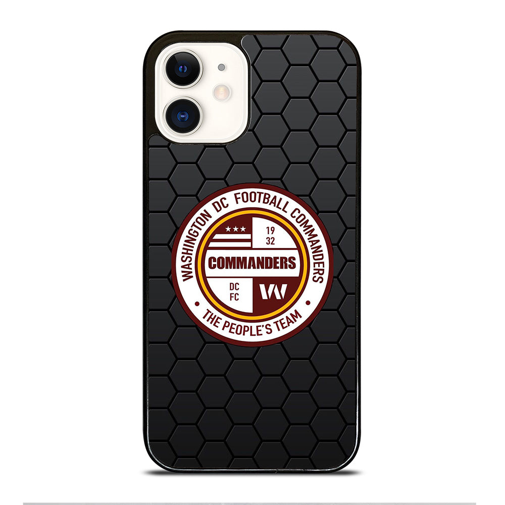 WASHINGTON COMMANDERS HEXAGON iPhone 12 Case Cover