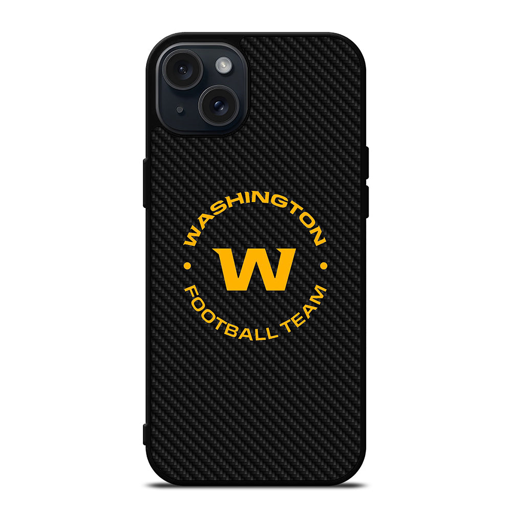 WASHINGTON FOOTBALL LOGO CARBON iPhone 15 Plus Case Cover
