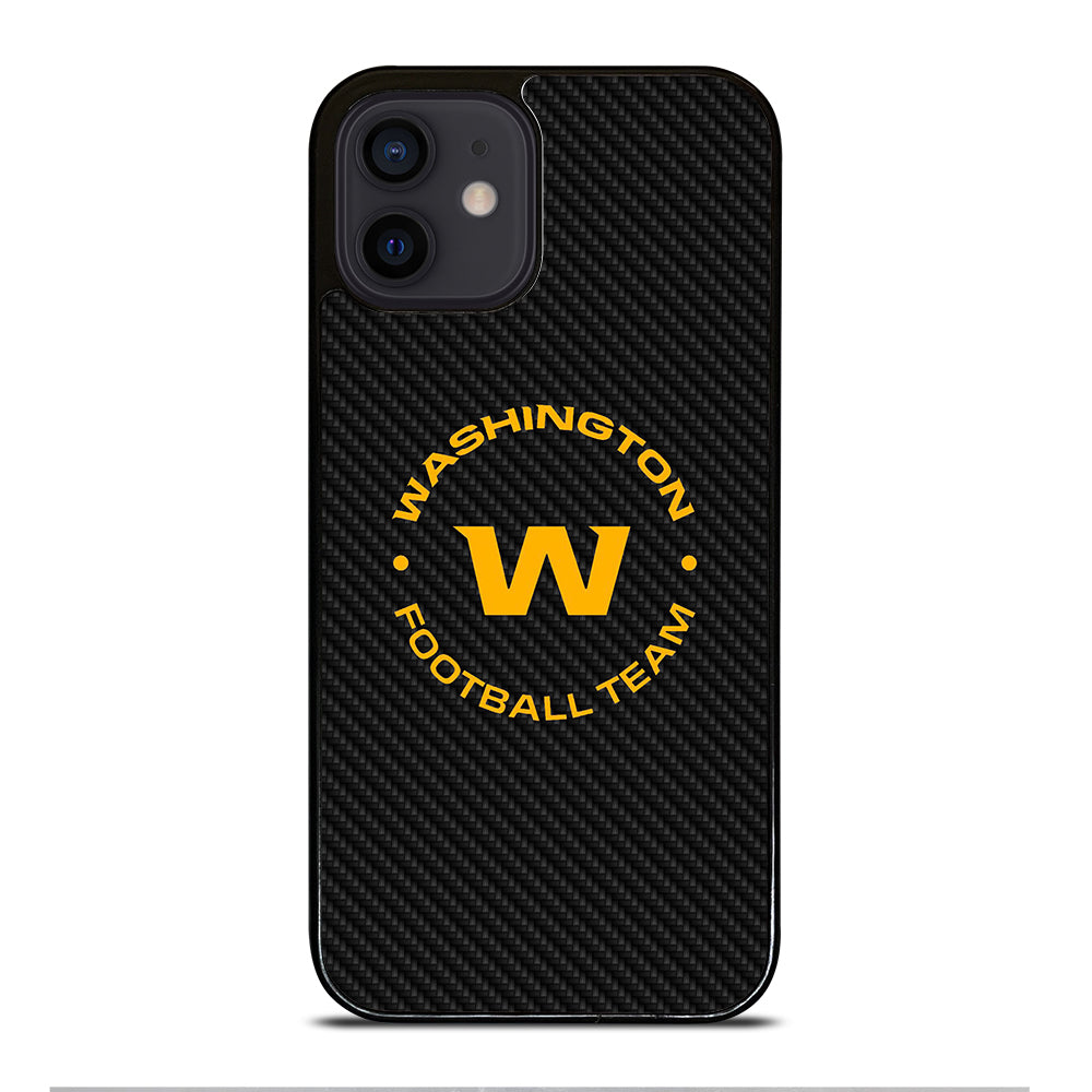 WASHINGTON FOOTBALL LOGO CARBON iPhone 12 Mini Case Cover