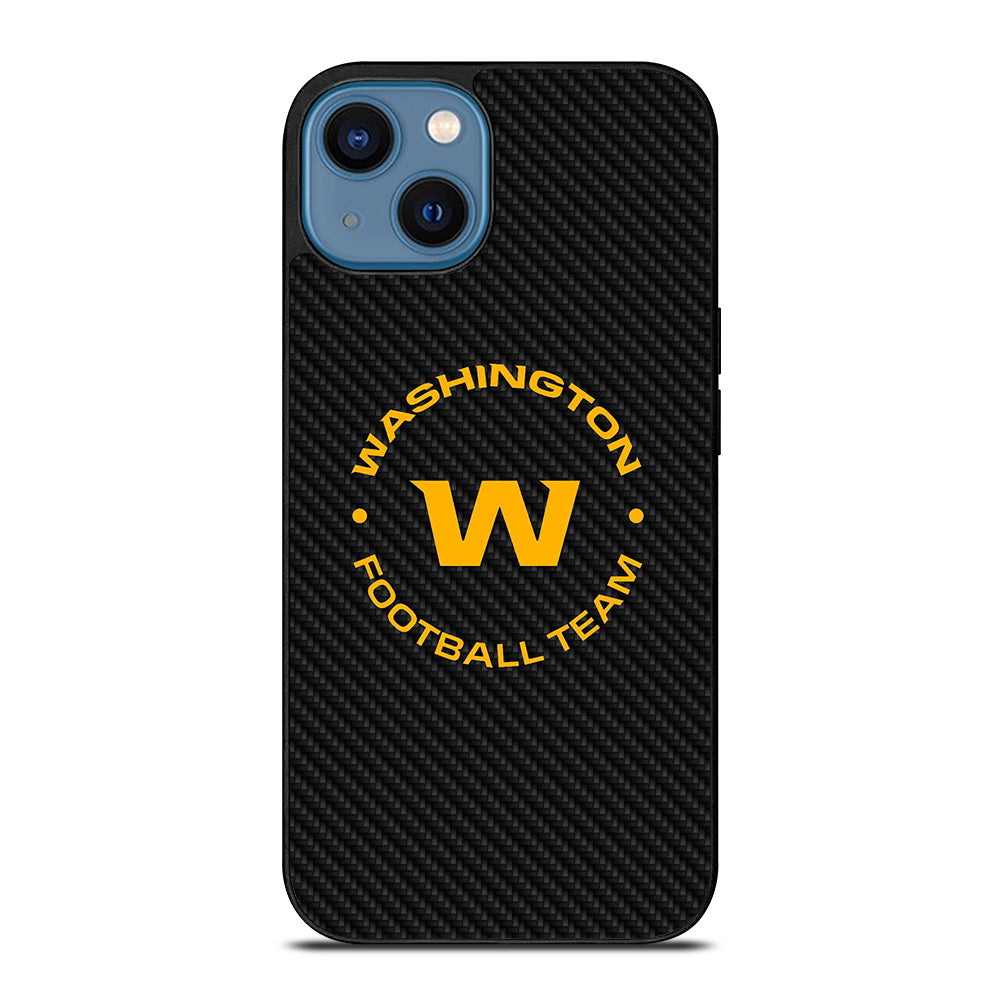 WASHINGTON FOOTBALL LOGO CARBON iPhone 14 Case Cover