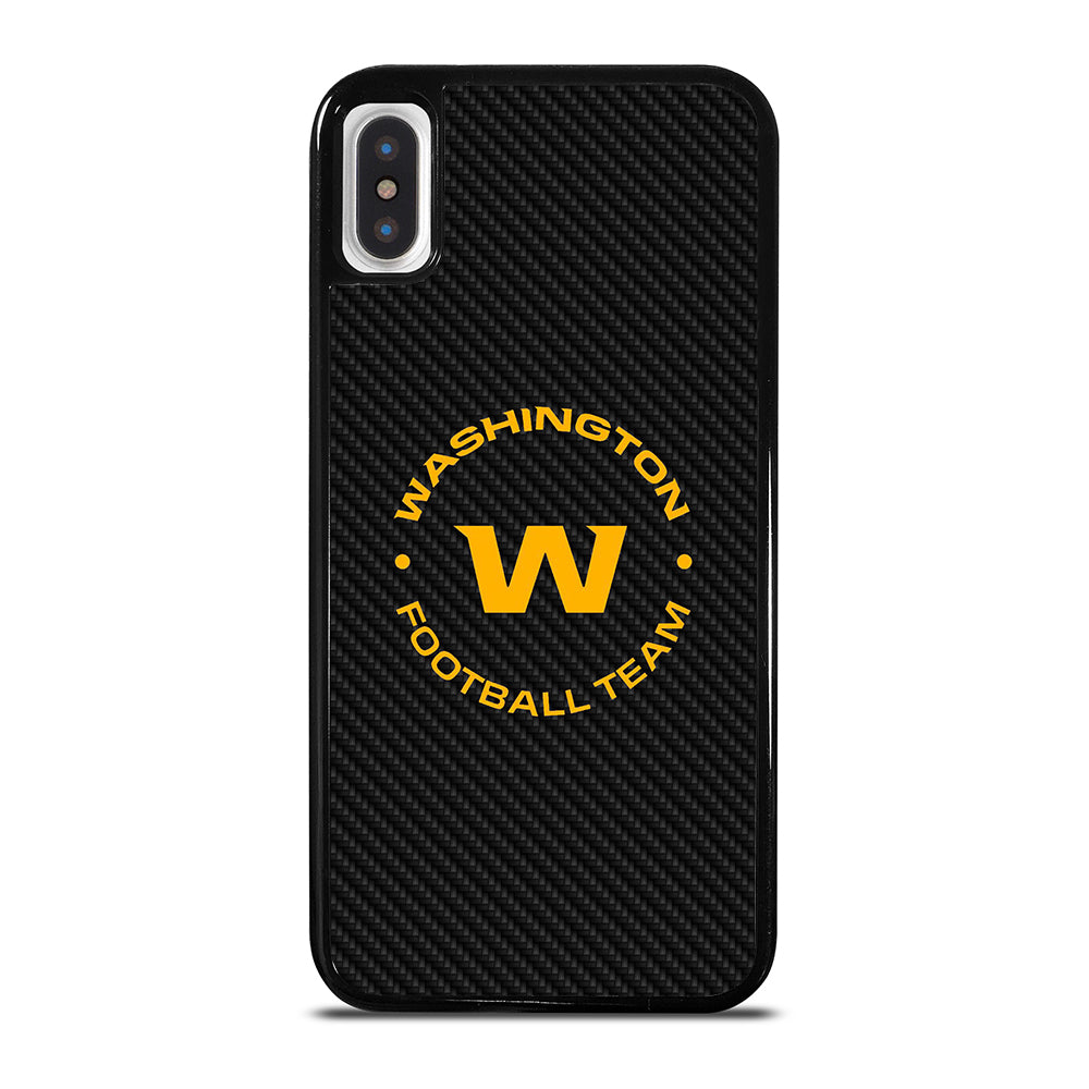 WASHINGTON FOOTBALL LOGO CARBON iPhone X / XS Case Cover