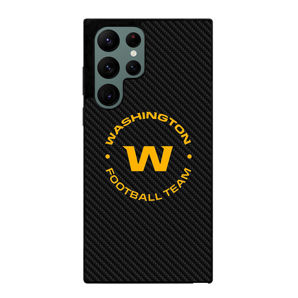 WASHINGTON FOOTBALL LOGO CARBON Samsung Galaxy S22 Ultra Case Cover