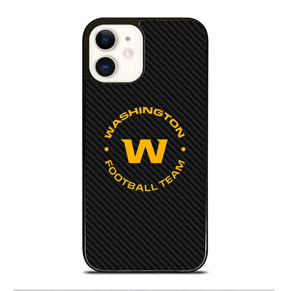 WASHINGTON FOOTBALL LOGO CARBON iPhone 12 Case Cover