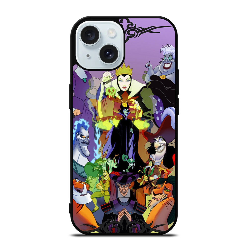 WICKED DISNEY VILLAINS CARTOON 3 iPhone 15 Case Cover