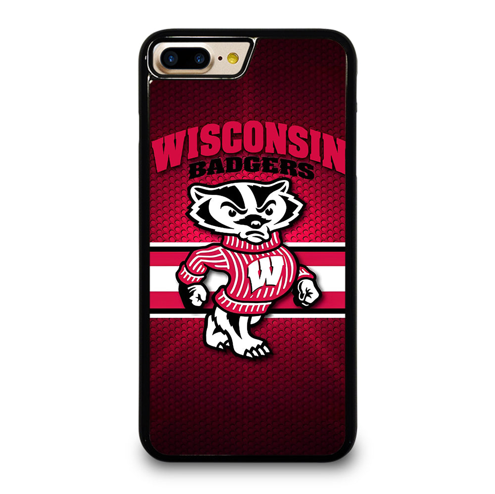 WISCONSIN BADGERS METAL LOGO iPhone 7 / 8 Plus Case Cover