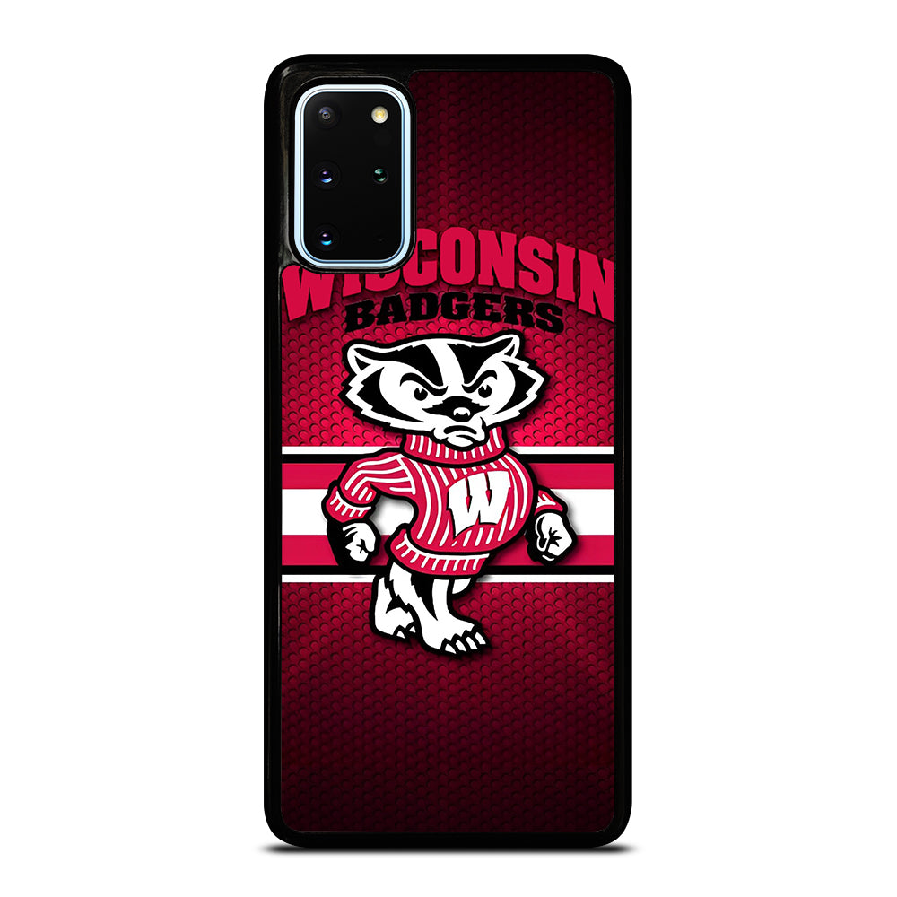 WISCONSIN BADGERS METAL LOGO Samsung Galaxy S20 Plus Case Cover