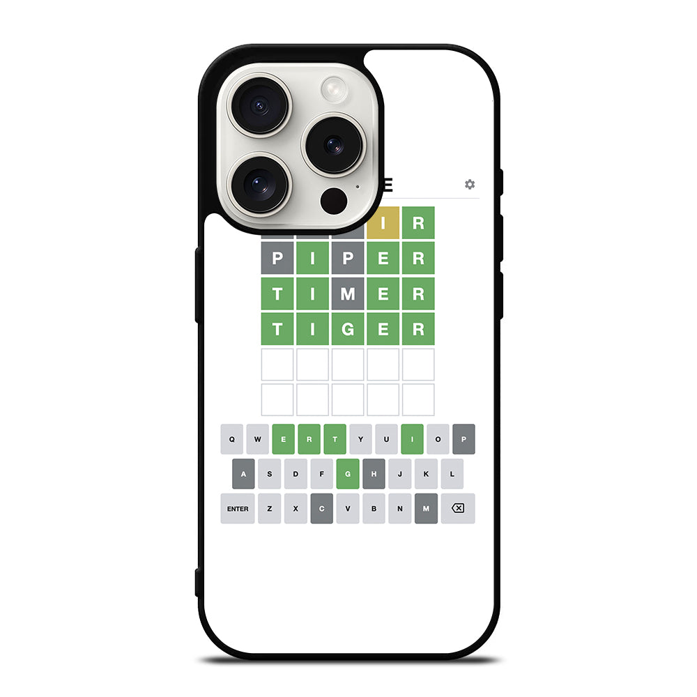 WORDLE GAME iPhone 15 Pro Case Cover