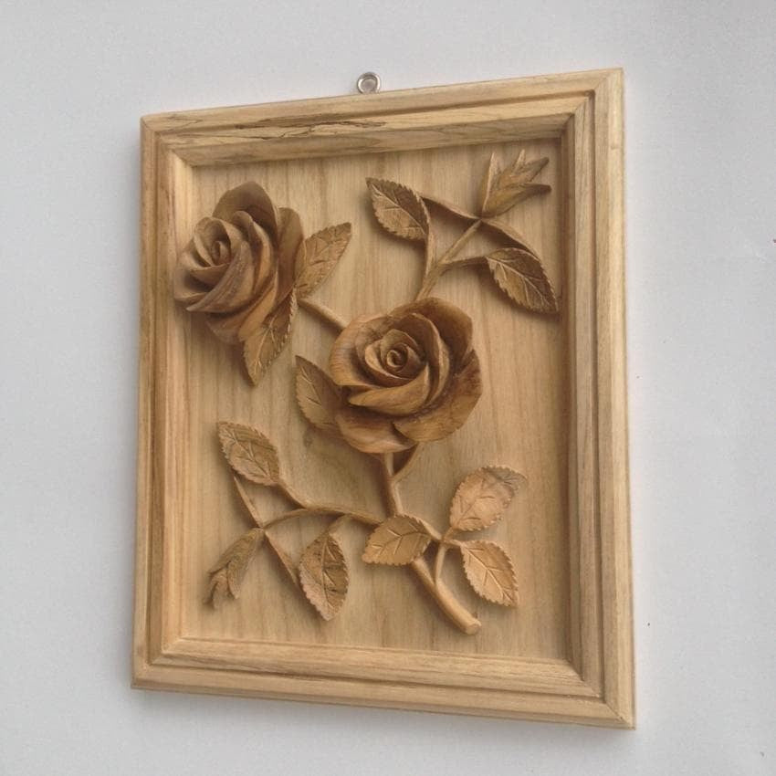 Rose Flower With Frame Wall Art Decoration