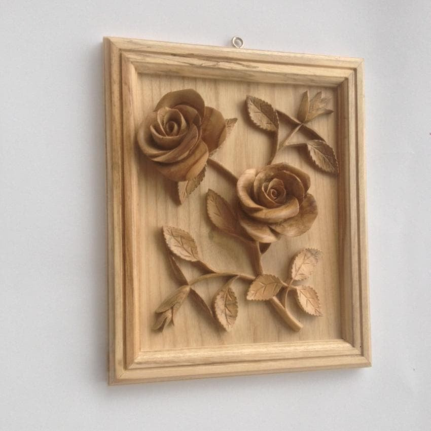 Rose Flower With Frame Wall Art Decoration