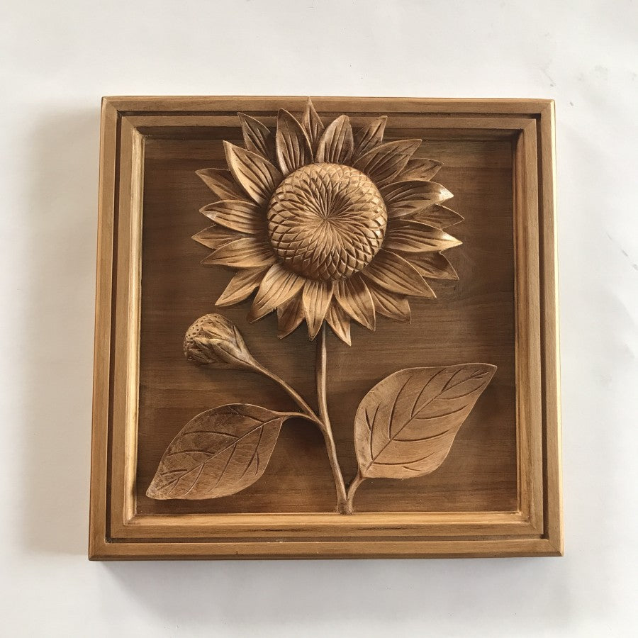 Sunflower With Frame Wall Art Decor