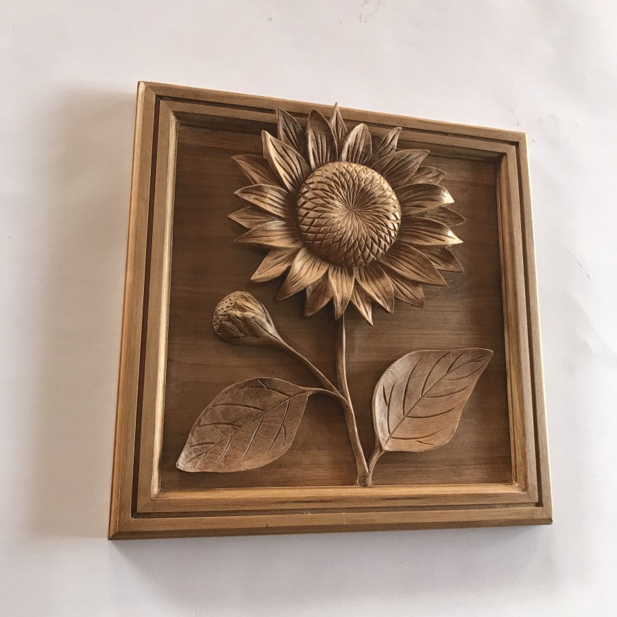 Sunflower With Frame Wall Art Decor